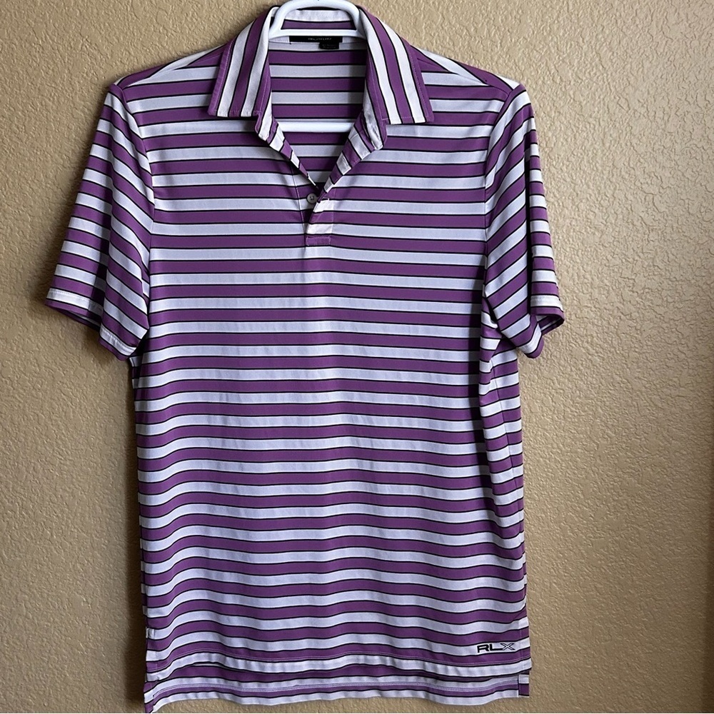 Ralph Lauren RLX Striped Short Sleeve Golf Polo